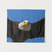 Tenture Survol de pygargue à tête blanche de près (Devant (Horizontal))