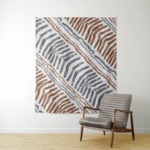 Suspension murale moderne boho gris marron