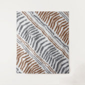 Tenture Suspension murale moderne boho gris marron (Devant)