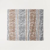Tenture Suspension murale moderne boho gris marron (Devant (Horizontal))