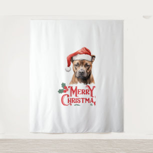 Tenture Sussex Spaniel Noël