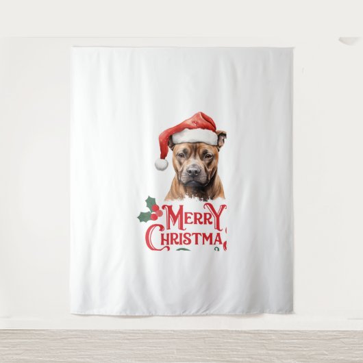 Tenture Sussex Spaniel Noël (Devant)