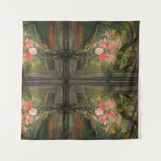 Tenture Suzanne Valadon Fleurs devant une fenêtre (Devant (Horizontal))