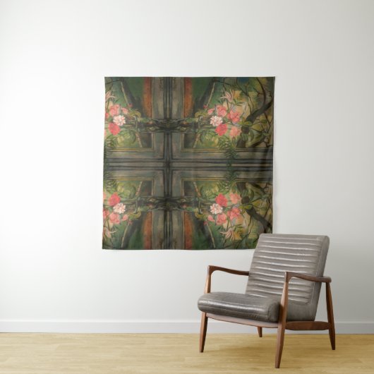 Tenture Suzanne Valadon Fleurs devant une fenêtre (En situation (horizontale))