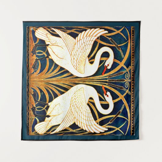 Tenture Swan et Rush et Iris, (Devant (Horizontal))