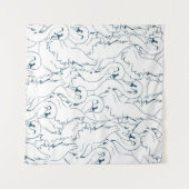 Tenture Swan Motif Seamlessswan, motif, abstrait, dos (Devant (Horizontal))