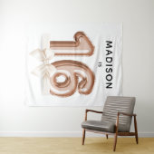 Tenture Sweet 16 Luxe Ballons Anniversaire Rose Gold (En situation (horizontale))