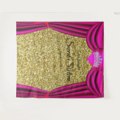 Tenture Sweet 16 Princess Couronne rose rideau Parties sci (Devant (Horizontal))