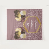 Tenture Sweet 16 Rose Gold Parties scintillant & Parties s (Devant (Horizontal))