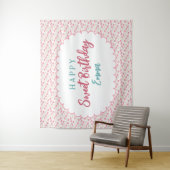Tenture Sweet Frosted Animal Cookie Birthday Backdrop (En situation)