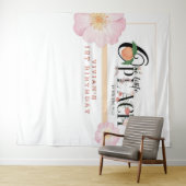 Tenture Sweet Little Peach Anniversaire (En situation (horizontale))