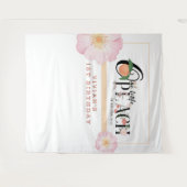 Tenture Sweet Little Peach Anniversaire (Devant (Horizontal))