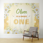 Tenture Sweet One Bumblebee 1er Premier garçon fête d'anni (En situation (horizontale))