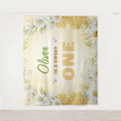 Tenture Sweet One Bumblebee 1er Premier garçon fête d'anni (Devant)