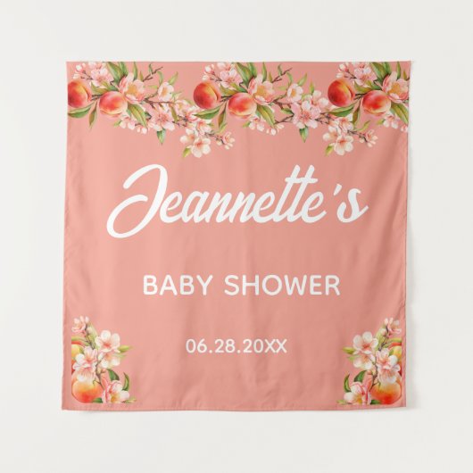 Tenture Sweet Peach Orchard Backdrop Tapestry (Devant)