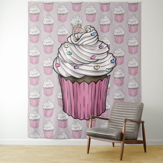 Tenture Sweet Proposition Cupcake (En situation)