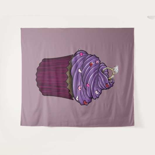 Tenture Sweet Proposition Cupcake (Devant (Horizontal))