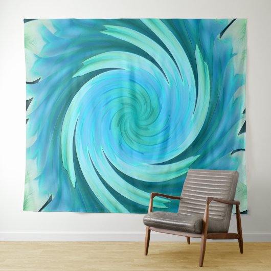 Tenture Swirlin' Sea... (En situation (horizontale))
