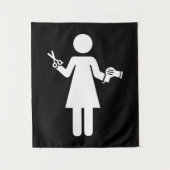 Tenture Symbole coiffeur (Devant)