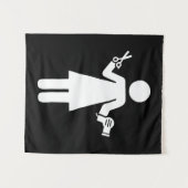 Tenture Symbole coiffeur (Devant (Horizontal))