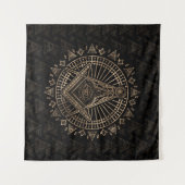 Tenture Symbole de la franc-maçonnerie Carré et camionnett (Devant (Horizontal))