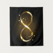 Tenture Symbole d'infini doré (Devant)