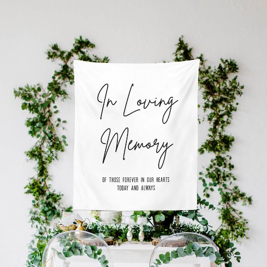 Tenture Symbole du Mariage blanc dans Love Memory Calligra