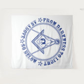 Tenture Symbole franc-maçonnerie (Devant (Horizontal))