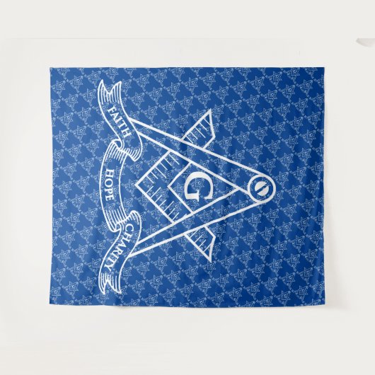 Tenture Symbole franc-maçonnerie (Devant (Horizontal))