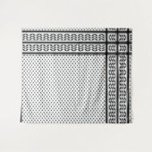 Tenture Symbole Keffiyeh de la Palestine Motif de résistan (Devant (Horizontal))