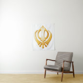Tenture Symbole sikh Tapestry (En situation)