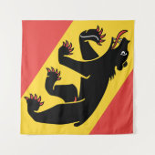 Tenture Symbole suisse du drapeau du canton de Berne (Devant (Horizontal))