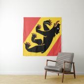 Tenture Symbole suisse du drapeau du canton de Berne (En situation (horizontale))