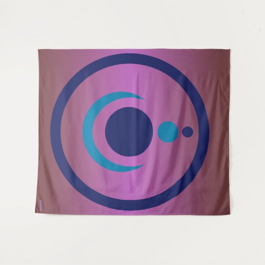 Tenture Symboles anciens Aliens Crop Circle Tapestry (Devant (Horizontal))