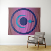 Tenture Symboles anciens Aliens Crop Circle Tapestry (En situation (horizontale))