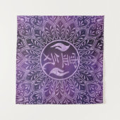 Tenture Symboles de Reiki et mains curatives sur la (Devant (Horizontal))