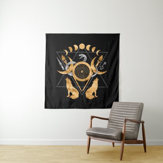Tenture Symboles d'Hécate (En situation)