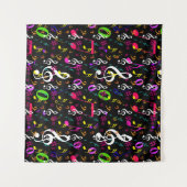 Tenture Symboles musicaux Design Motif (Devant (Horizontal))