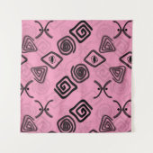 Tenture Symboles roses. (Devant (Horizontal))