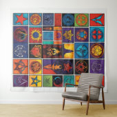 Tenture Symbologie mystique (En situation (horizontale))