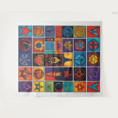 Tenture Symbologie mystique (Devant (Horizontal))