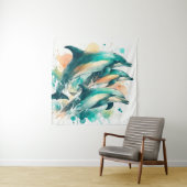 Tenture Symphonie aquatique (En situation)