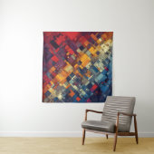 Tenture Symphonie des formes et des couleurs (En situation)