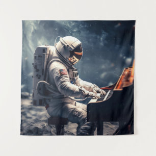 Tenture Symphonie pour les étoiles L'astronaute Piano su
