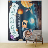 Tenture Système solaire Espace extra-atmosphérique Garçon  (En situation)