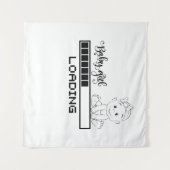 Tenture T-shirt amusant bébé Grossesse mère enfant (Devant (Horizontal))