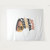 Tenture T-shirt Bicycling gratuit à vélo (Devant (Horizontal))