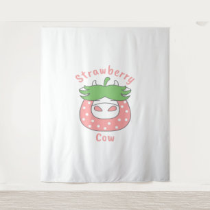Tenture T-shirt classique à la fraise rose
