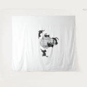 Tenture T-shirt classique de chats noirs et fantômes (Devant (Horizontal))