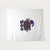 Tenture T-shirt classique de l'équipage Boo d'Halloween (Devant (Horizontal))